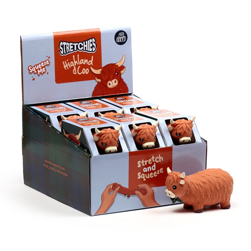 Stretch Toys Highland Coo Cow