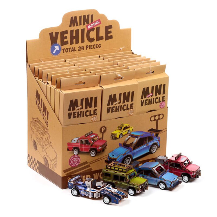 Véhicules motorisés 48 pièces 3D Puzzle en bois pour enfants en bois en bois