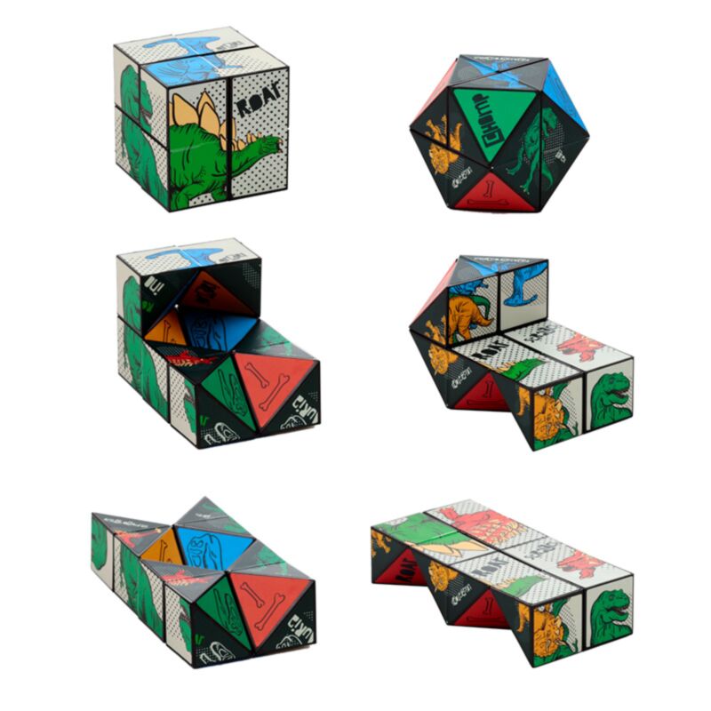 Toys de cube de puzzle dinosauria