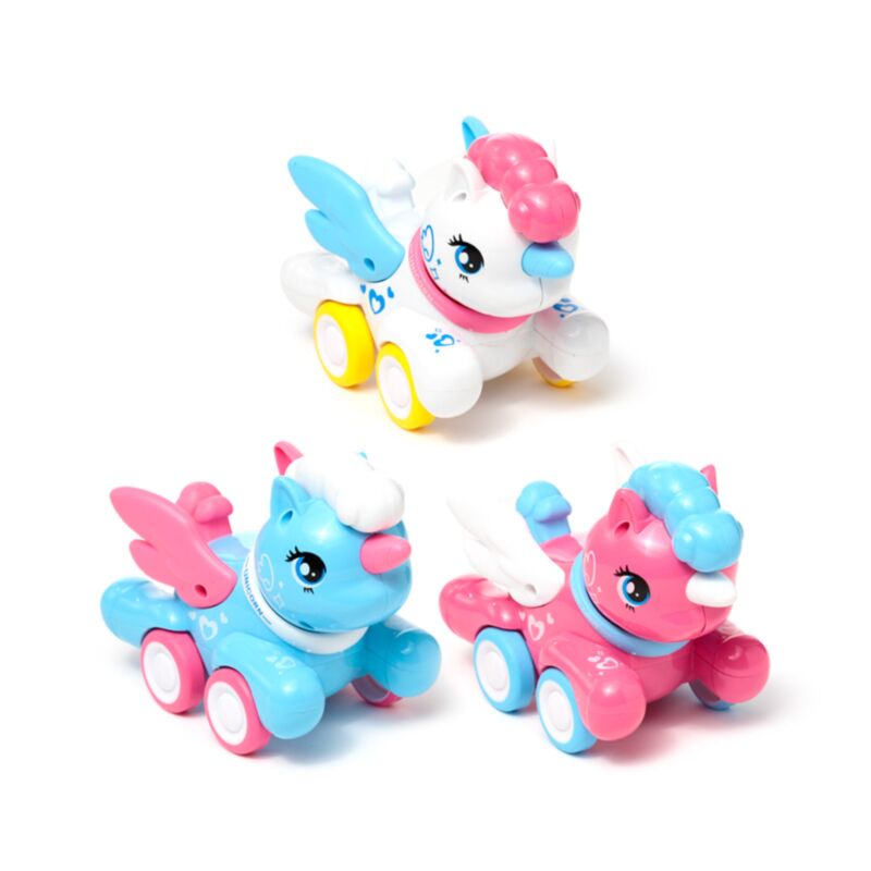 Appuyez sur Go Winged Unicorn Action Toy