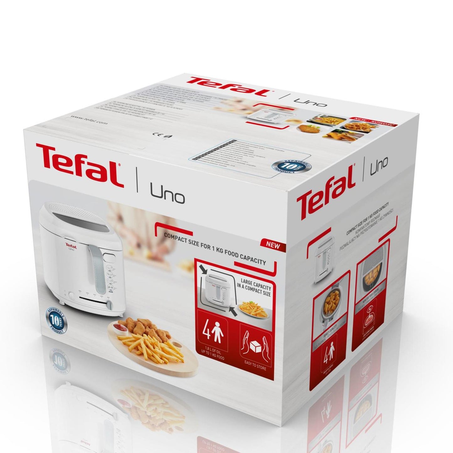 Tefal uno friteuse blanche 1,8l 1600w