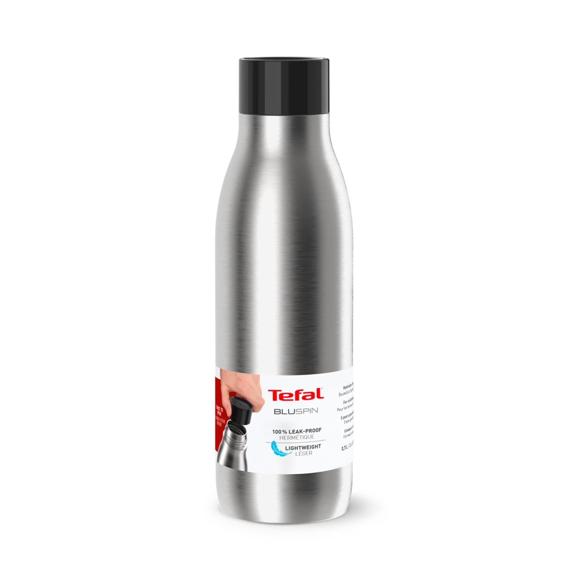 Tefal bluspin bouteille isotherme acier inoxydable 0,7l