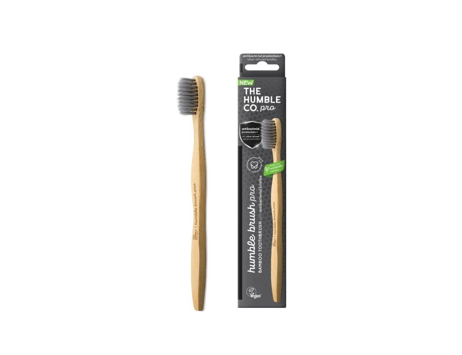 The Humble Co. Brosse à dents Silver en bambou pro