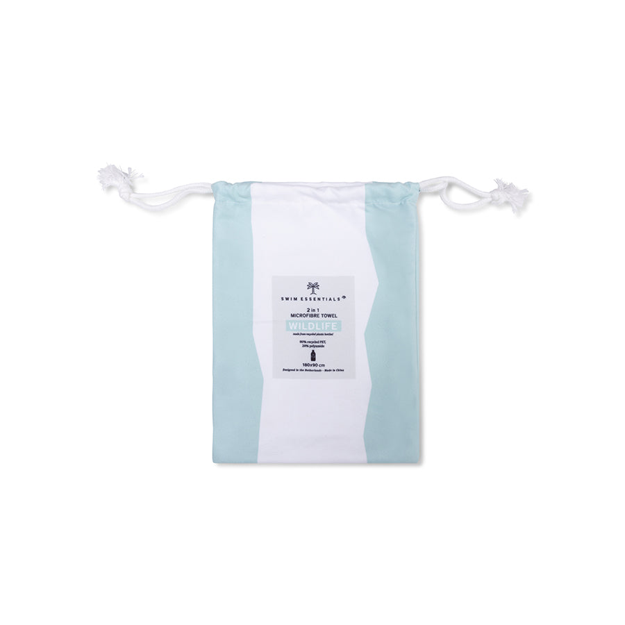 The Beach Club | Serviette en microfibre vert 180 x 90 cm