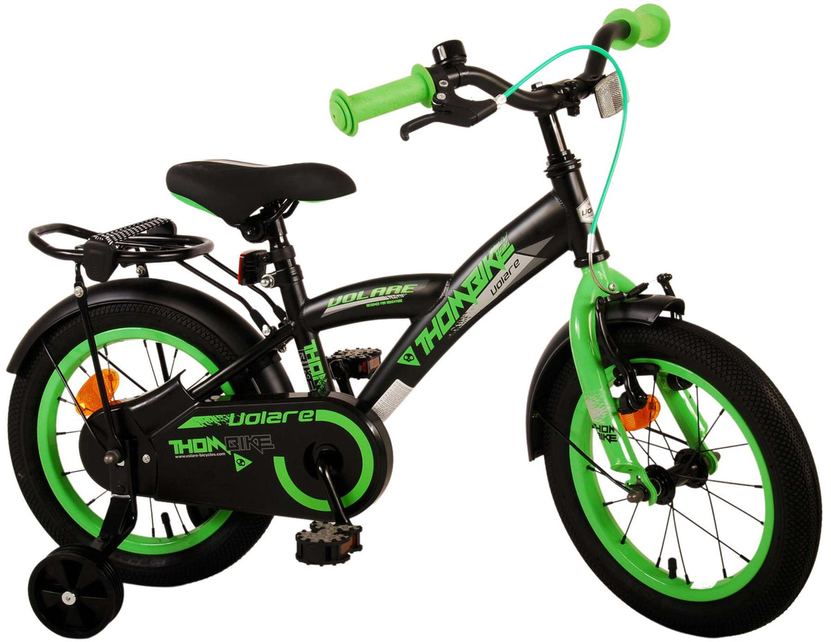 Volare Thombike Children's Bicycle - Boys - 14 pouces - vert noir