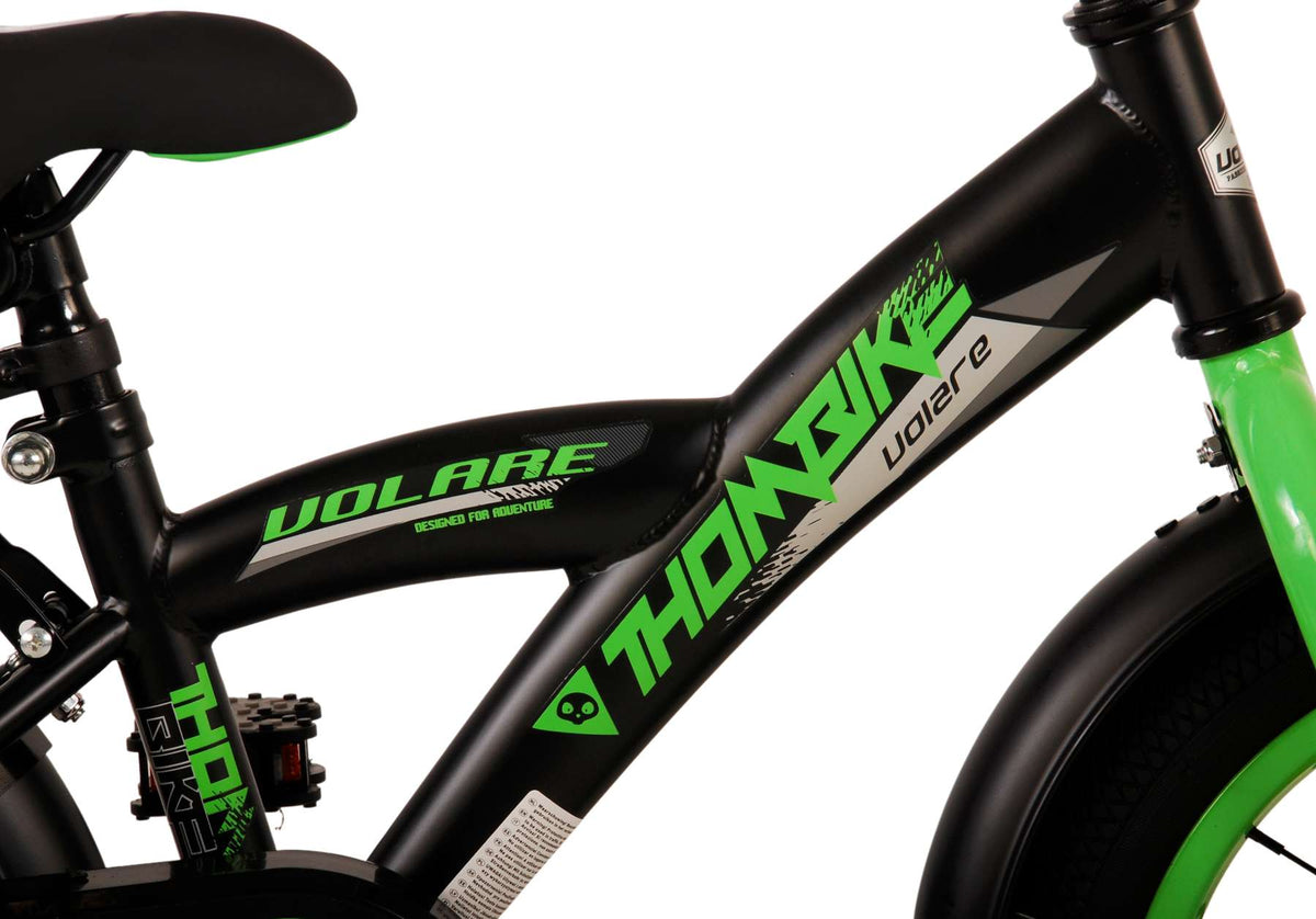 Volare Thombike Children's Bicycle - Boys - 14 pouces - vert noir