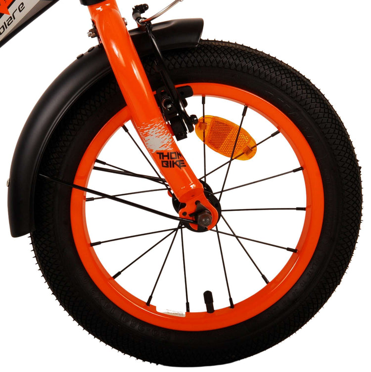 Volare Thombike Children's Bicycle - Boys - 14 pouces - Black Orange