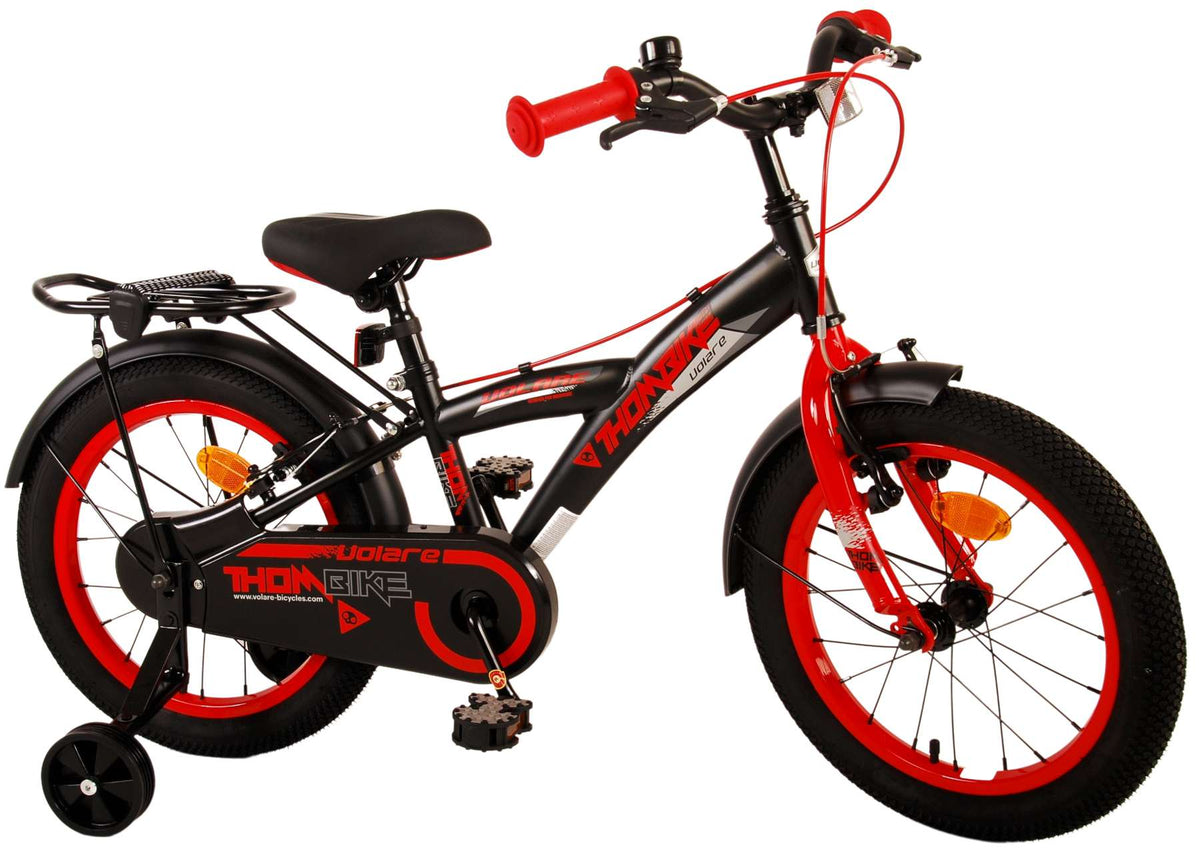 Volare Thombike Children's Bike - Boys - 16 pouces - Black Red - deux freins à main