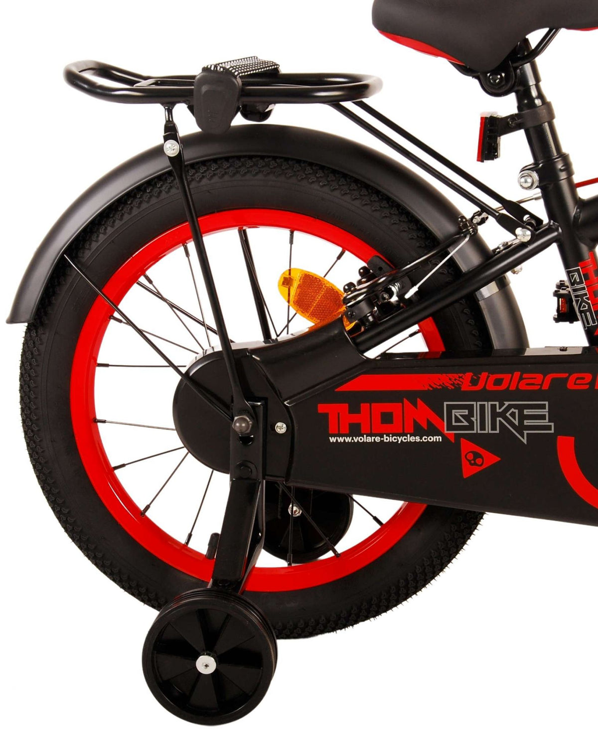 Volare Thombike Children's Bike - Boys - 16 pouces - Black Red - deux freins à main