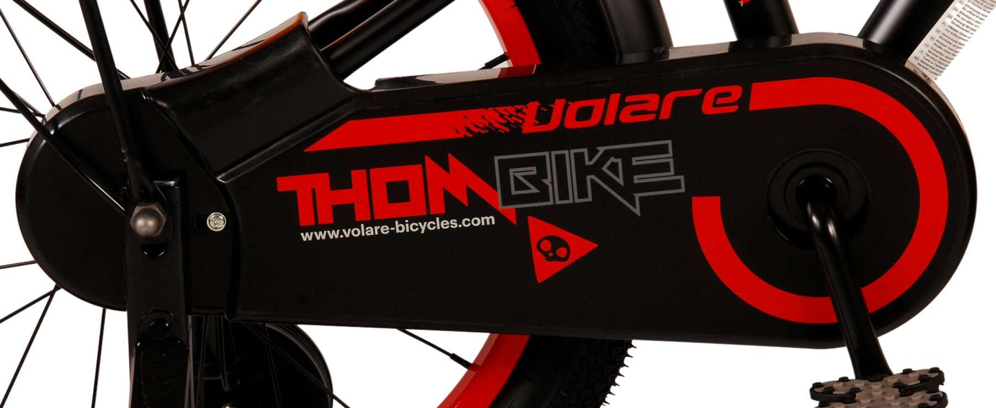 Volare Thombike Children's Bicycle - Boys - 18 pouces - Black Red
