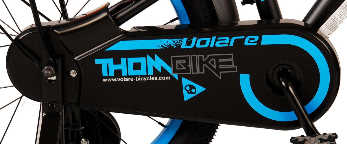 Volare Thombike Children's Bike Boys 18 pouces Black Blue Two Hand freins