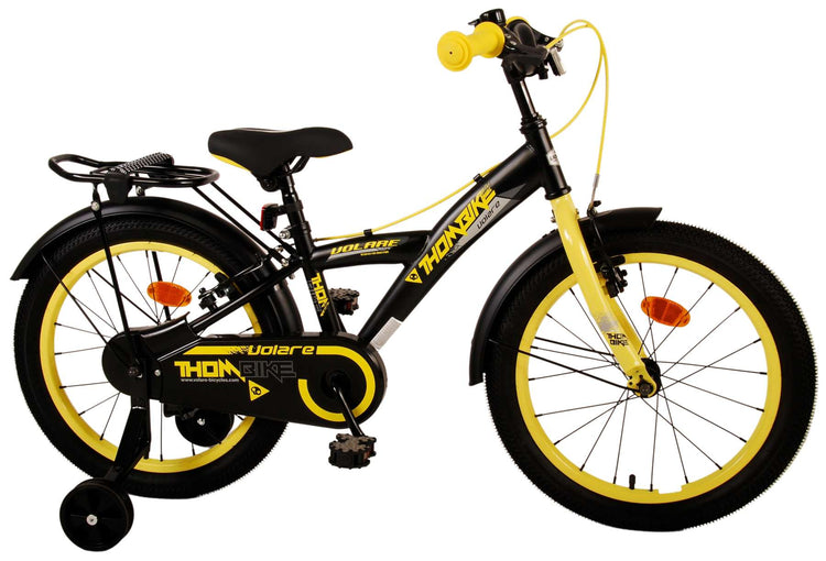 Volare Thombike Children's Bicycle - Boys - 18 pouces - Black Yellow - deux freins à main