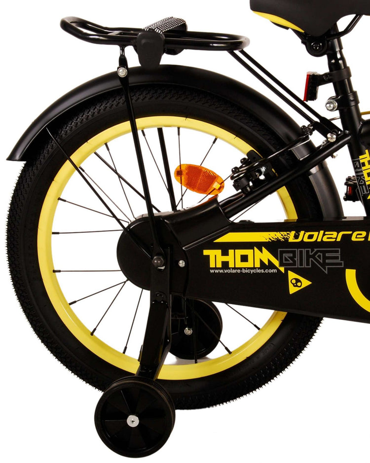 Volare Thombike Children's Bicycle - Boys - 18 pouces - Black Yellow - deux freins à main