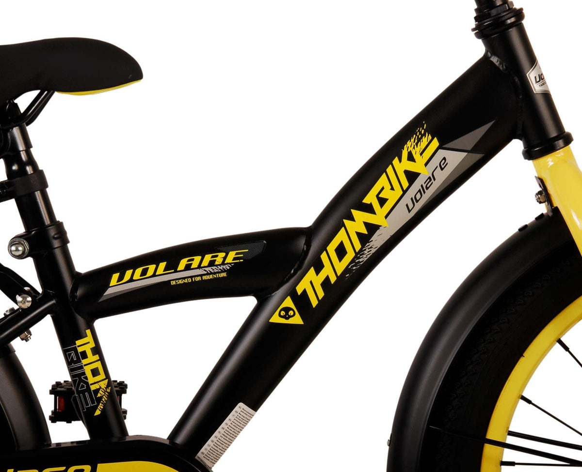 Volare Thombike Children's Bike - Boys - 18 pouces - Jaune noir