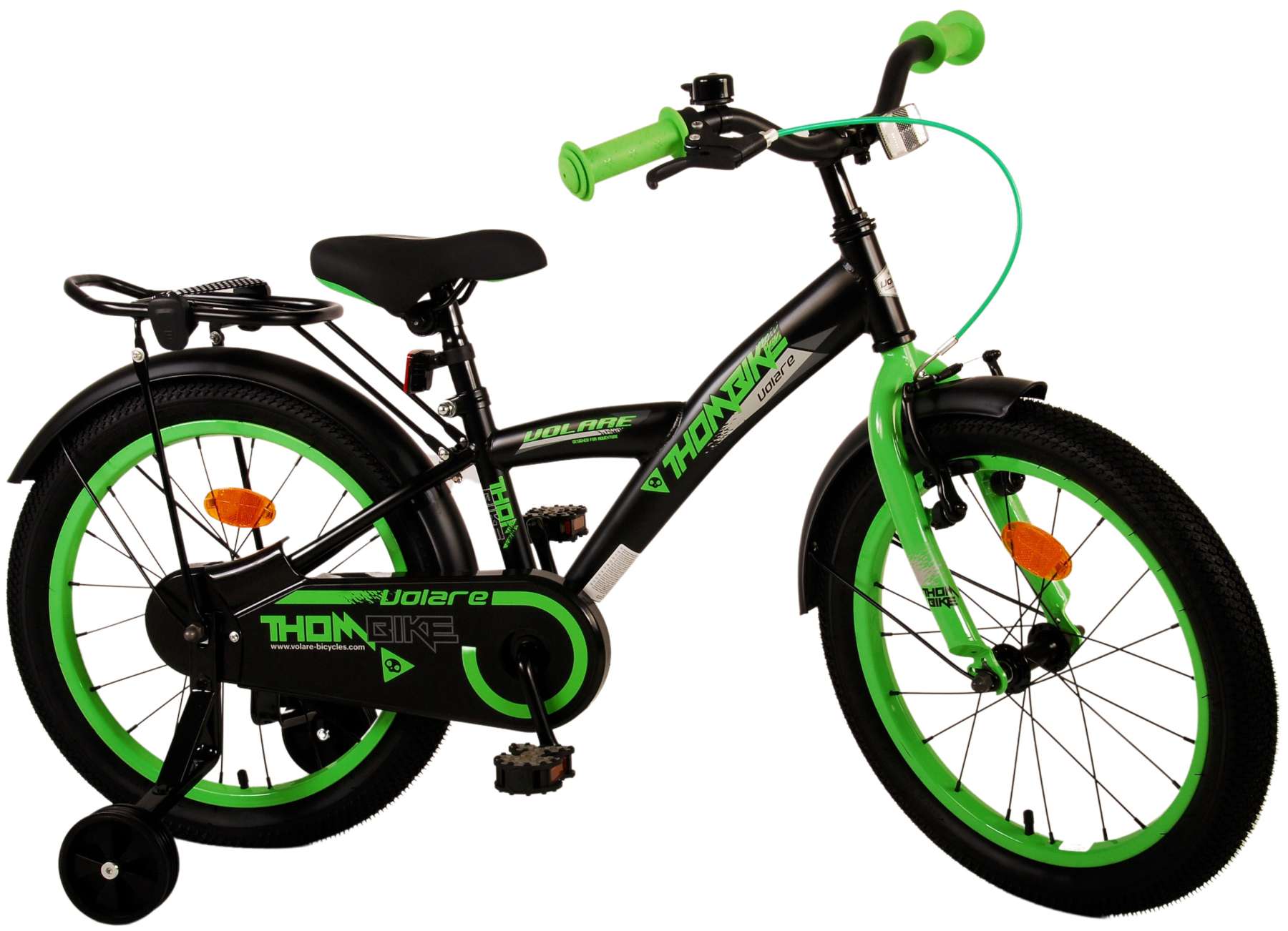 Volare Thombike Children's Bike - Boys - 18 pouces - vert noir