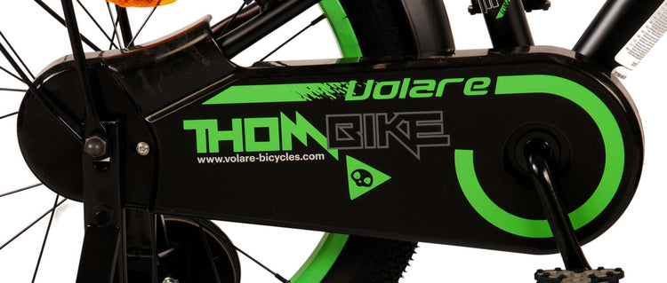 Volare Thombike Children's Bike Boys 18 pouces Black Green Two Hand freins