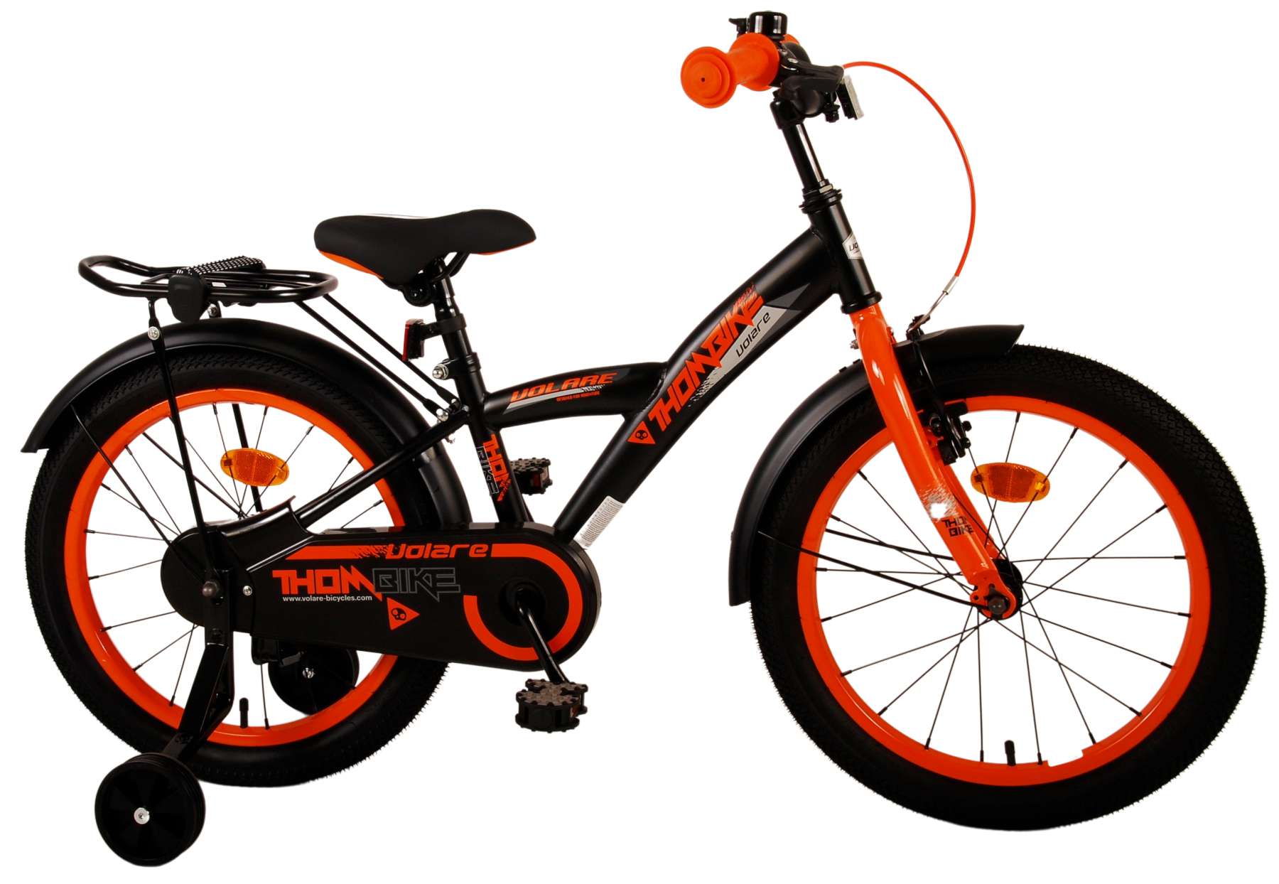 Volare Thombike Children's Bicycle - Boys - 18 pouces - Black Orange