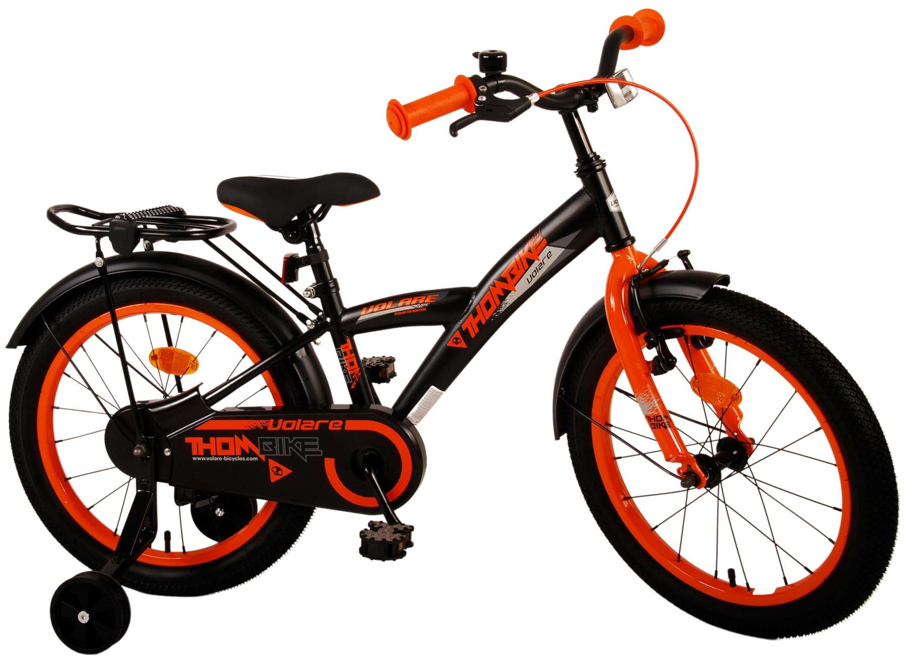 Volare Thombike Children's Bicycle - Boys - 18 pouces - Black Orange