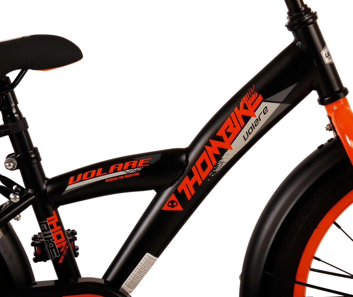 Volare Thombike Children's Bicycle - Boys - 18 pouces - Black Orange