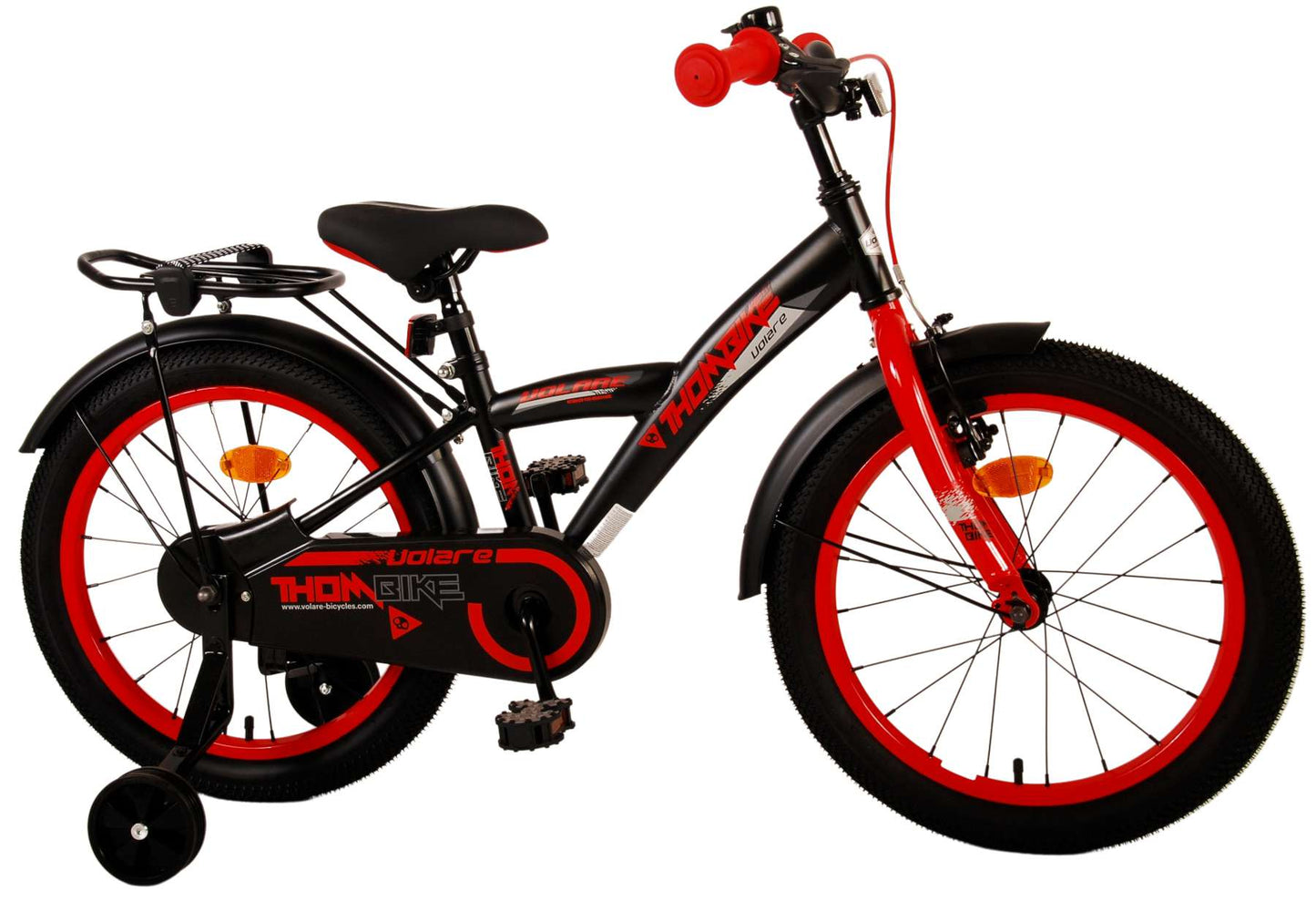 Volare Thombike Children's Bicycle - Boys - 18 pouces - Black Red