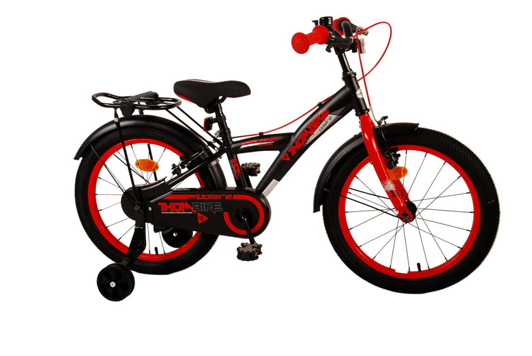 Volare Thombike Children's Bike Boys 18 pouces Black Red Two Hand freins