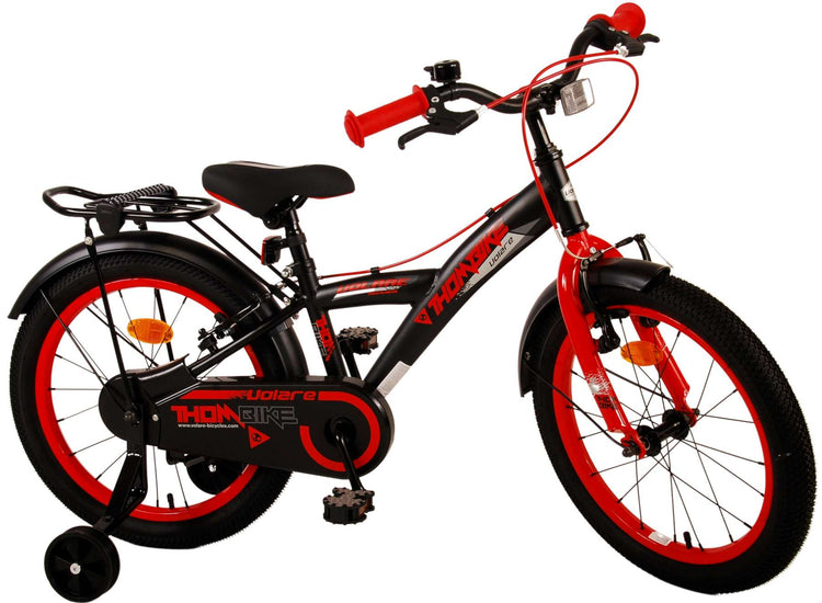 Volare Thombike Children's Bike Boys 18 pouces Black Red Two Hand freins