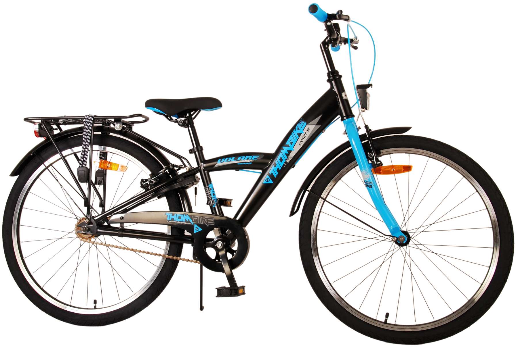 Volare Thombike Children's Bike Boys 24 pouces Black Blue Two Hand freins