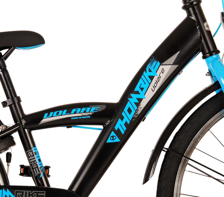 Volare Thombike Children's Bike Boys 24 pouces Black Blue Two Hand freins