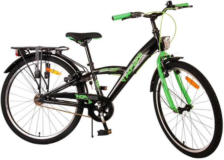 Volare Thombike Children's Bike - Boys - 24 pouces - Black Green - deux freins à main