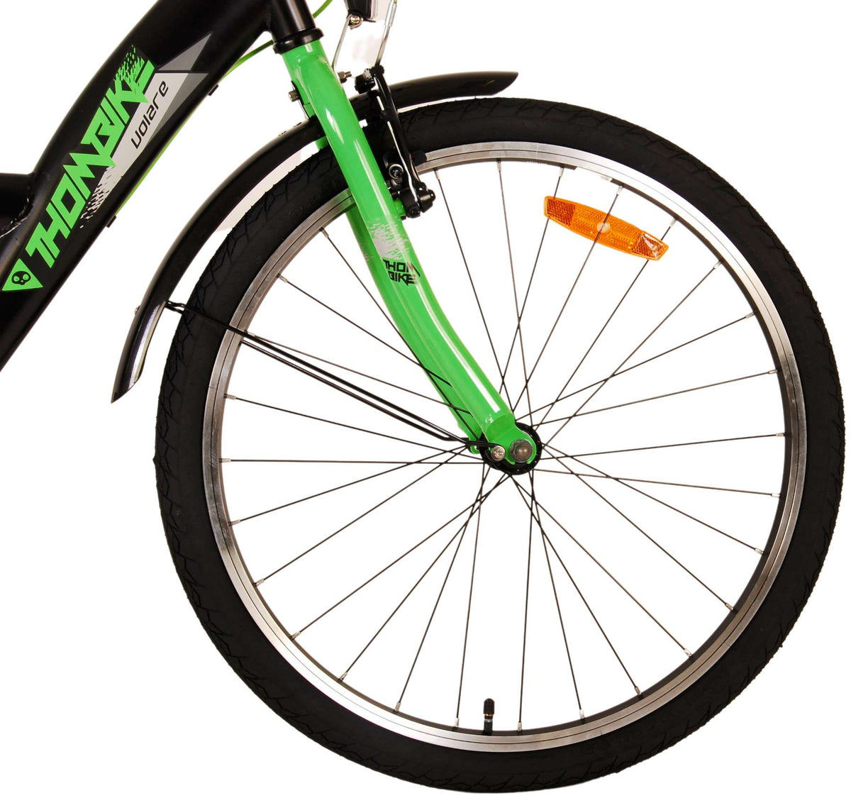 Volare Thombike Children's Bike - Boys - 24 pouces - Black Green - deux freins à main