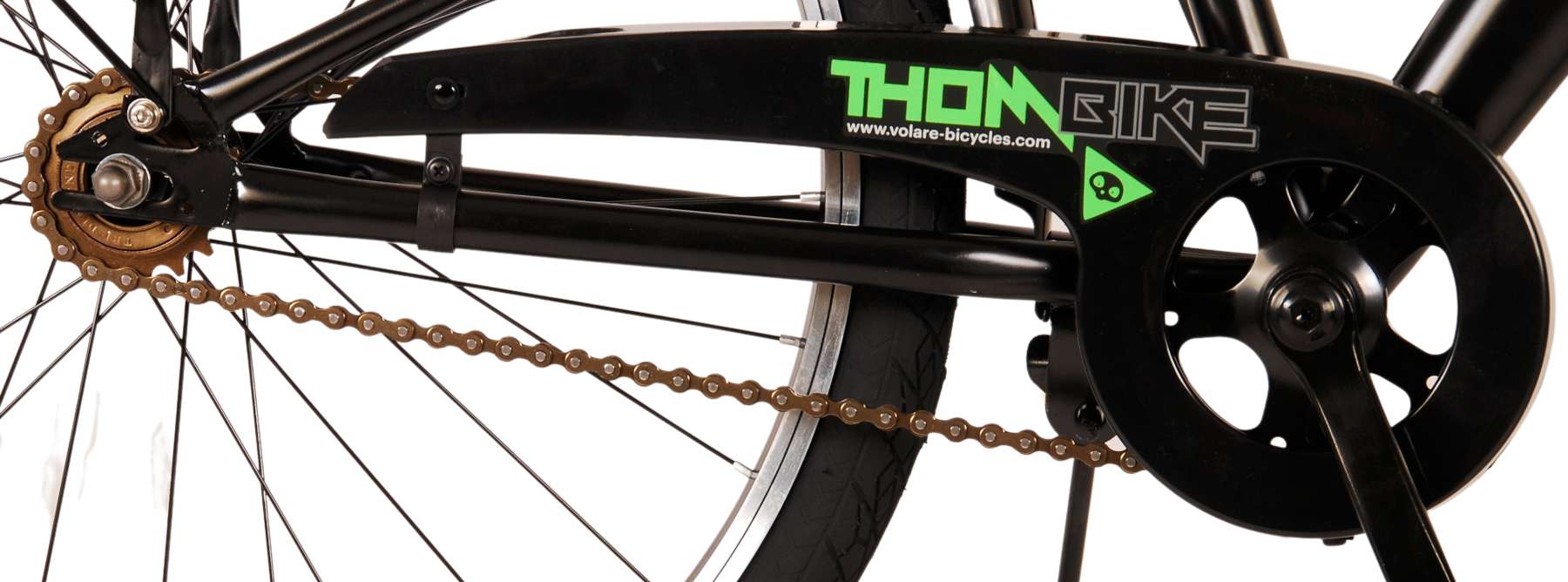 Volare Thombike Children's Bike - Boys - 24 pouces - Black Green - deux freins à main