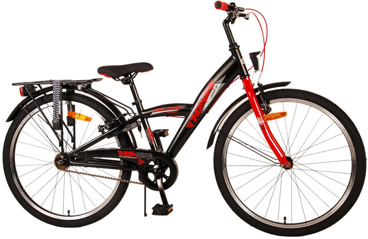 Volare Thombike Children's Bike - Boys - 24 pouces - Black Red - deux freins à main