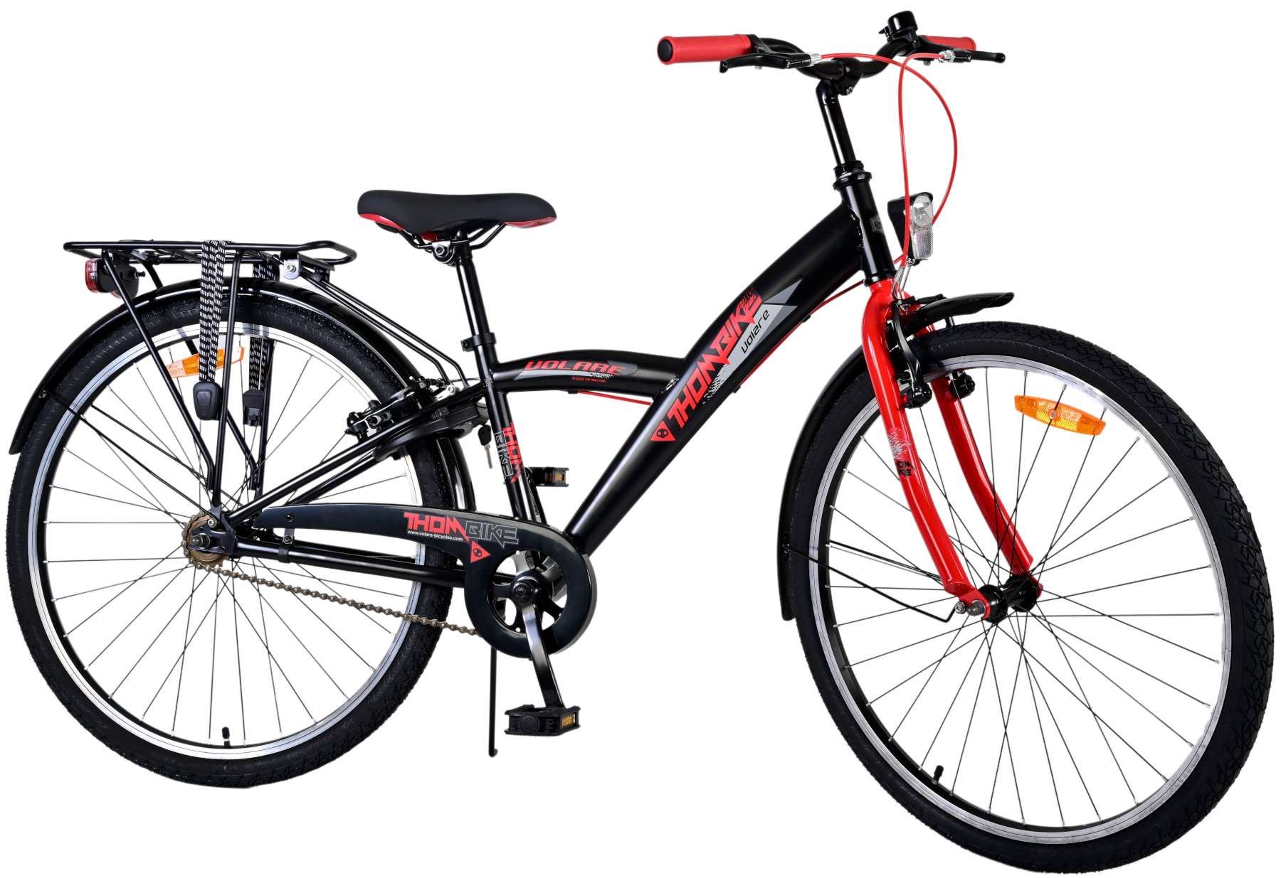 Volare Thombike Children's Bike - Boys - 26 pouces - Black Red - deux freins à main