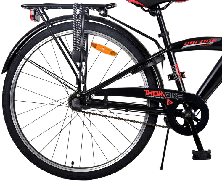 Volare Thombike Children's Bicycle - Boys - 26 pouces - Black Red - 3 engrenages
