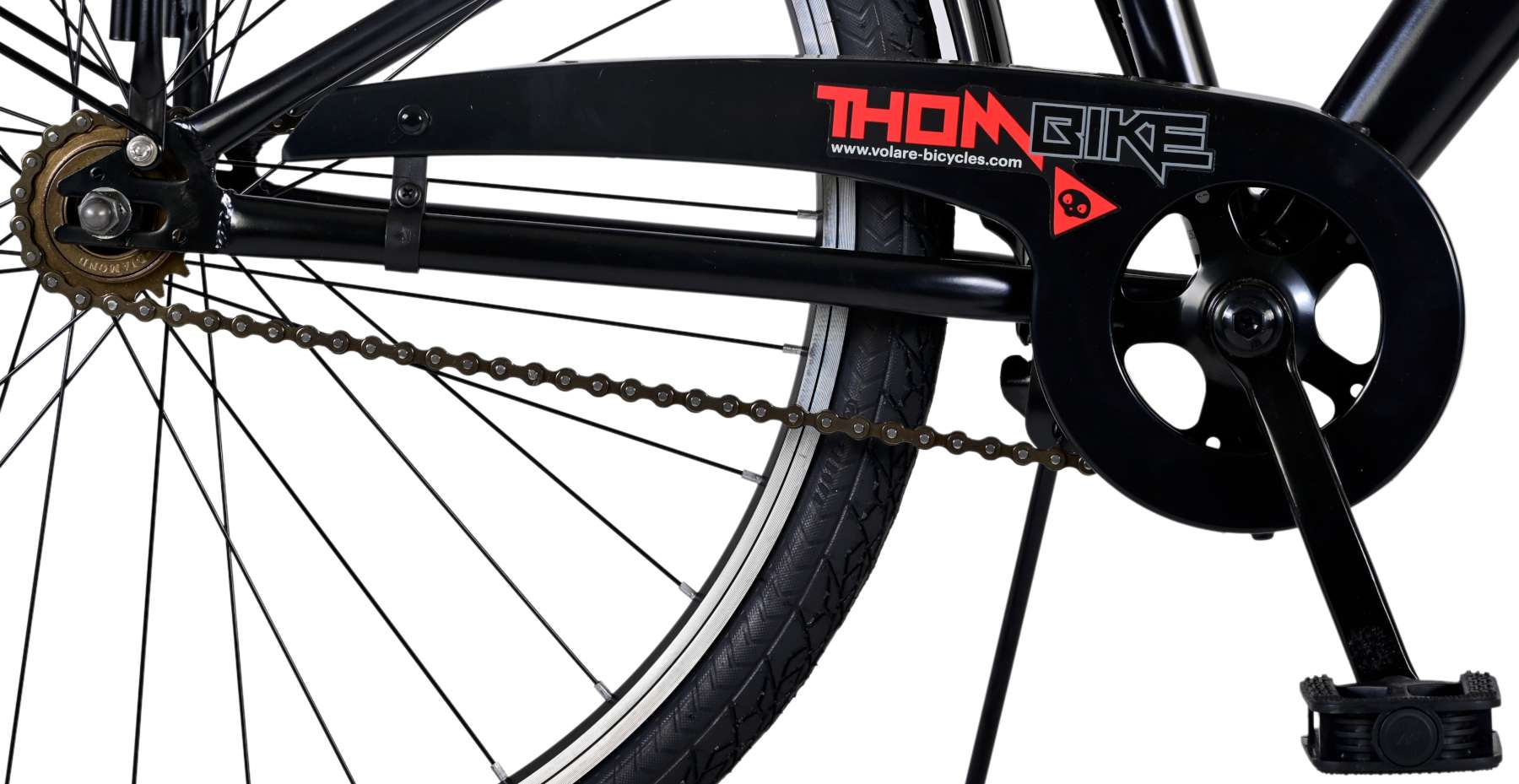 Volare Thombike Children's Bike - Boys - 26 pouces - Black Red - deux freins à main
