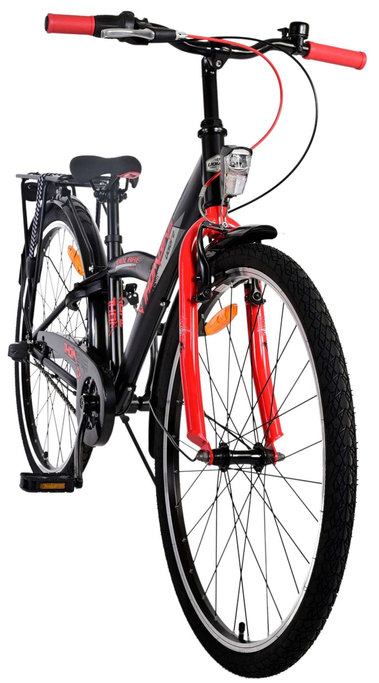 Volare Thombike Children's Bicycle - Boys - 26 pouces - Black Red - 3 engrenages