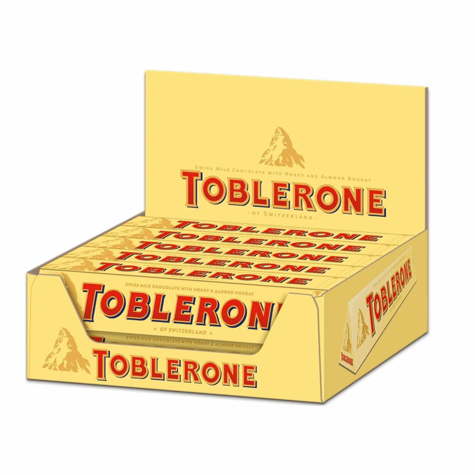 Toblerone chocolat au lait jaune (20x 100gr)