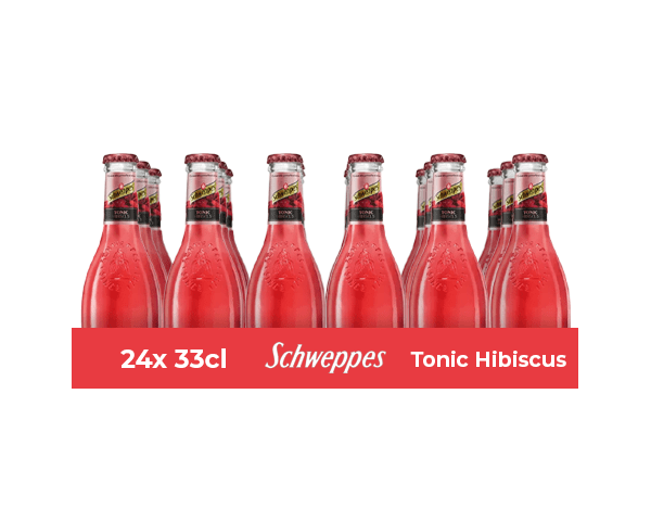 Schweppes premium tonique hibiscus (24x 20cl)