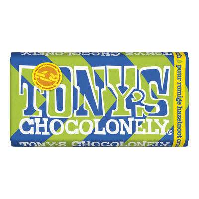 Tony's barre chococolonely pur croquant crémeux aux noisettes (15x180gr)