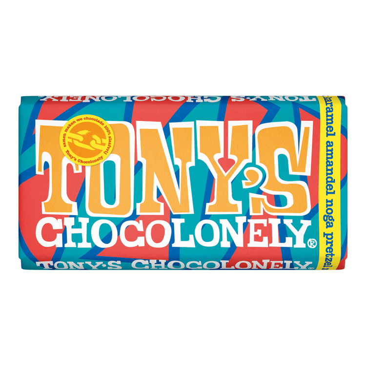 Tony's chocolonely nougat bretzel au caramel au lait de Tony's (15x180gr)