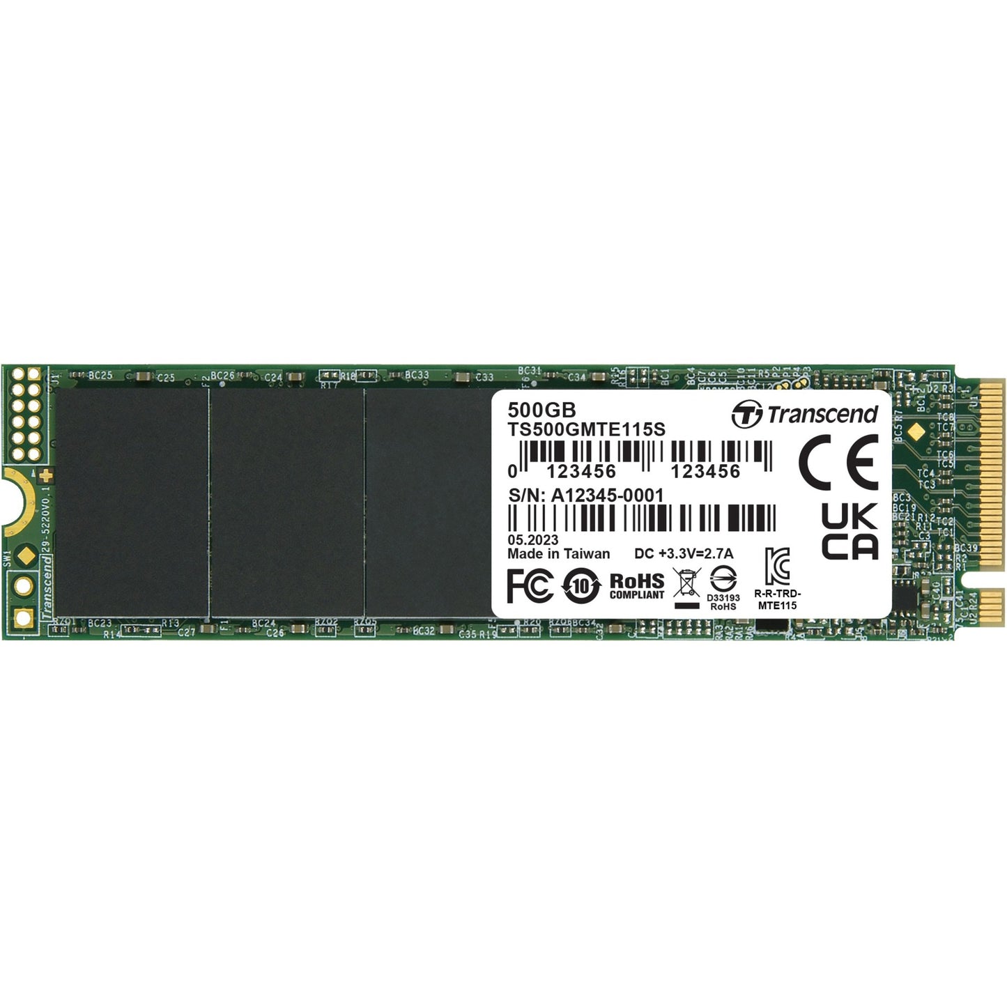 Transcender le MTE115S 500 Go