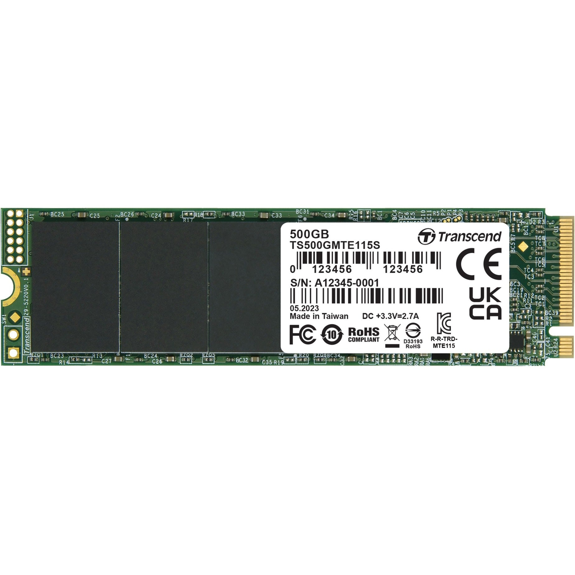 Transcender le MTE115S 500 Go