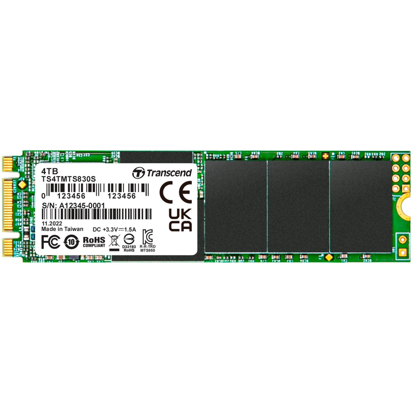 Transcender mTS830s 4 To