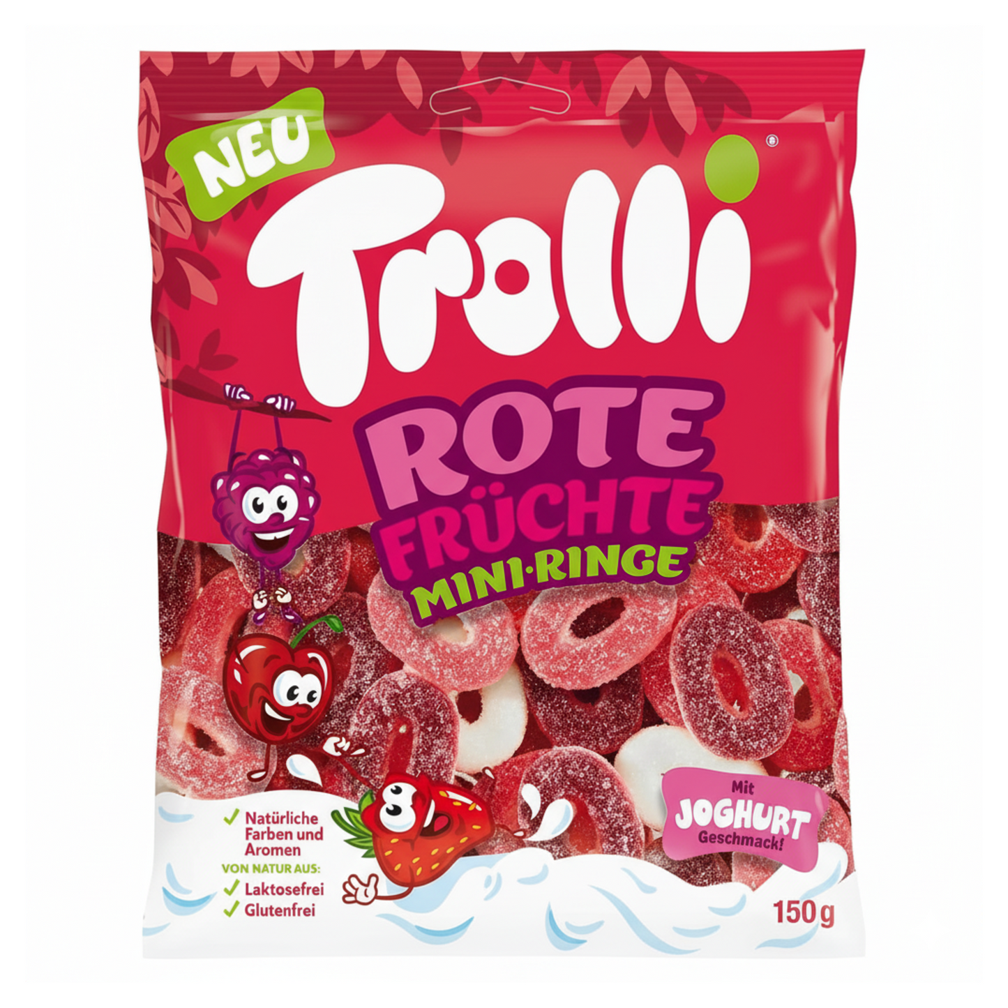 Sachet mini anneaux Trolli fruits rouges (15x 200g)