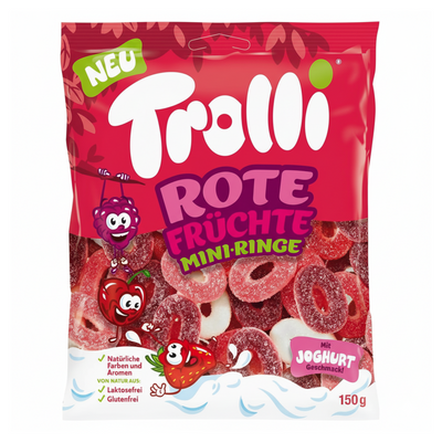 Sachet mini anneaux Trolli fruits rouges (15x 200g)