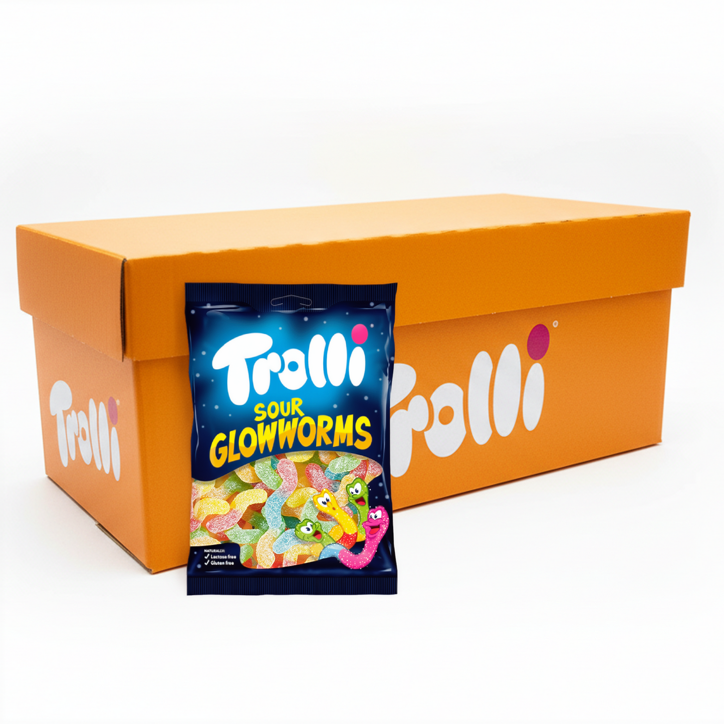 Sachet de vers luisants Trolli sour (18x 200g)