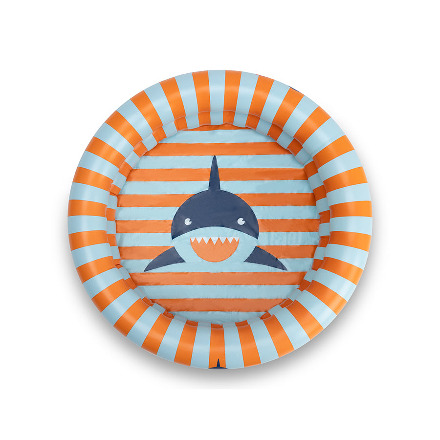 Requin tropique | Piscine bleu orange Ø 60 cm