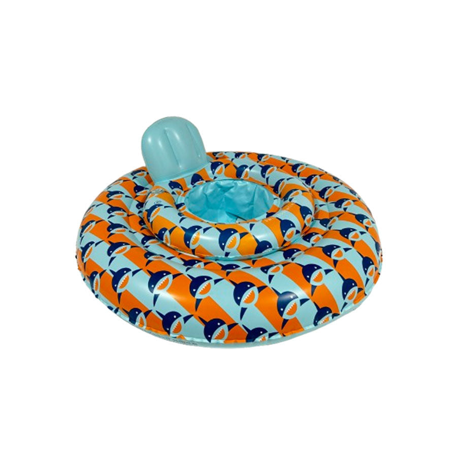 Requin tropical | Float de bébé bleu orange 0-1 ans
