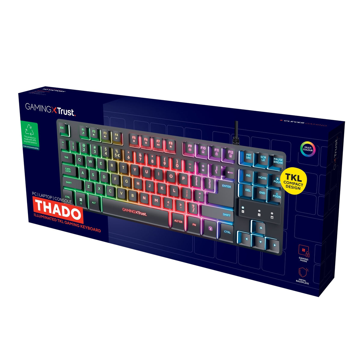 Trust GXT 833 Thado TKL Gaming Clavier