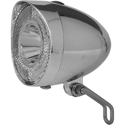 Union headlight UN-4915 Retro batterie 20 lux chrome sur carte